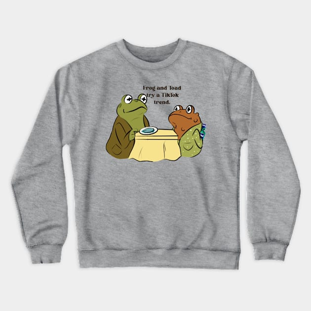 Frog and Toad are issued an FDA warning Crewneck Sweatshirt by AmyNewBlue